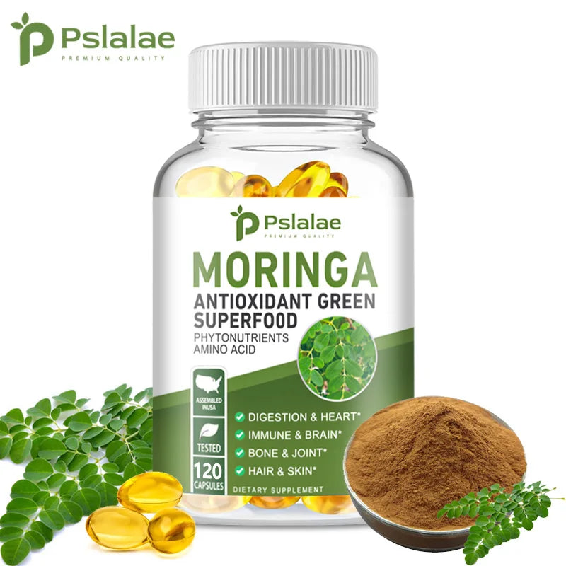 Moringa Capsules 1000mg - for Immune System, Energy & Metabolism AgeWellAu