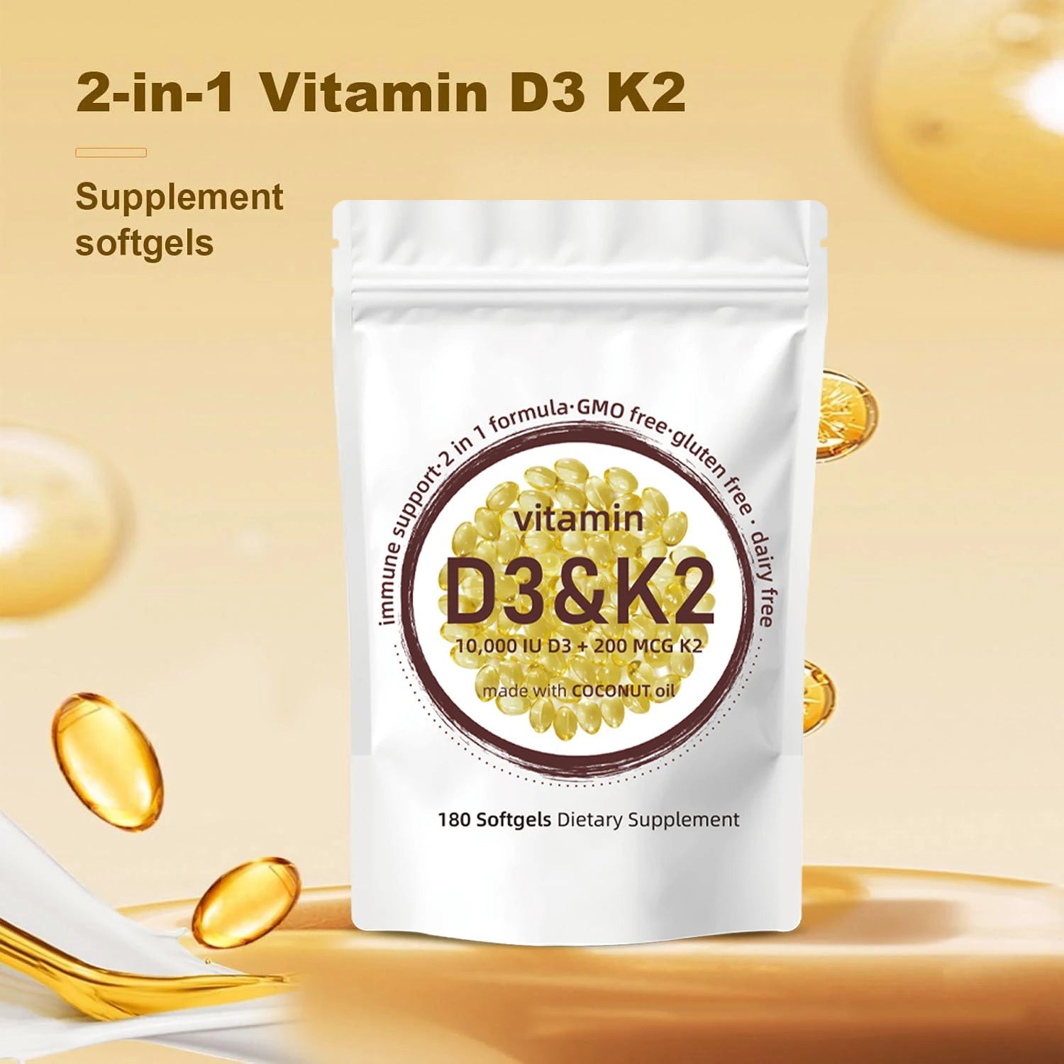 Vitamin D3 K2 Softgels AgeWellAu