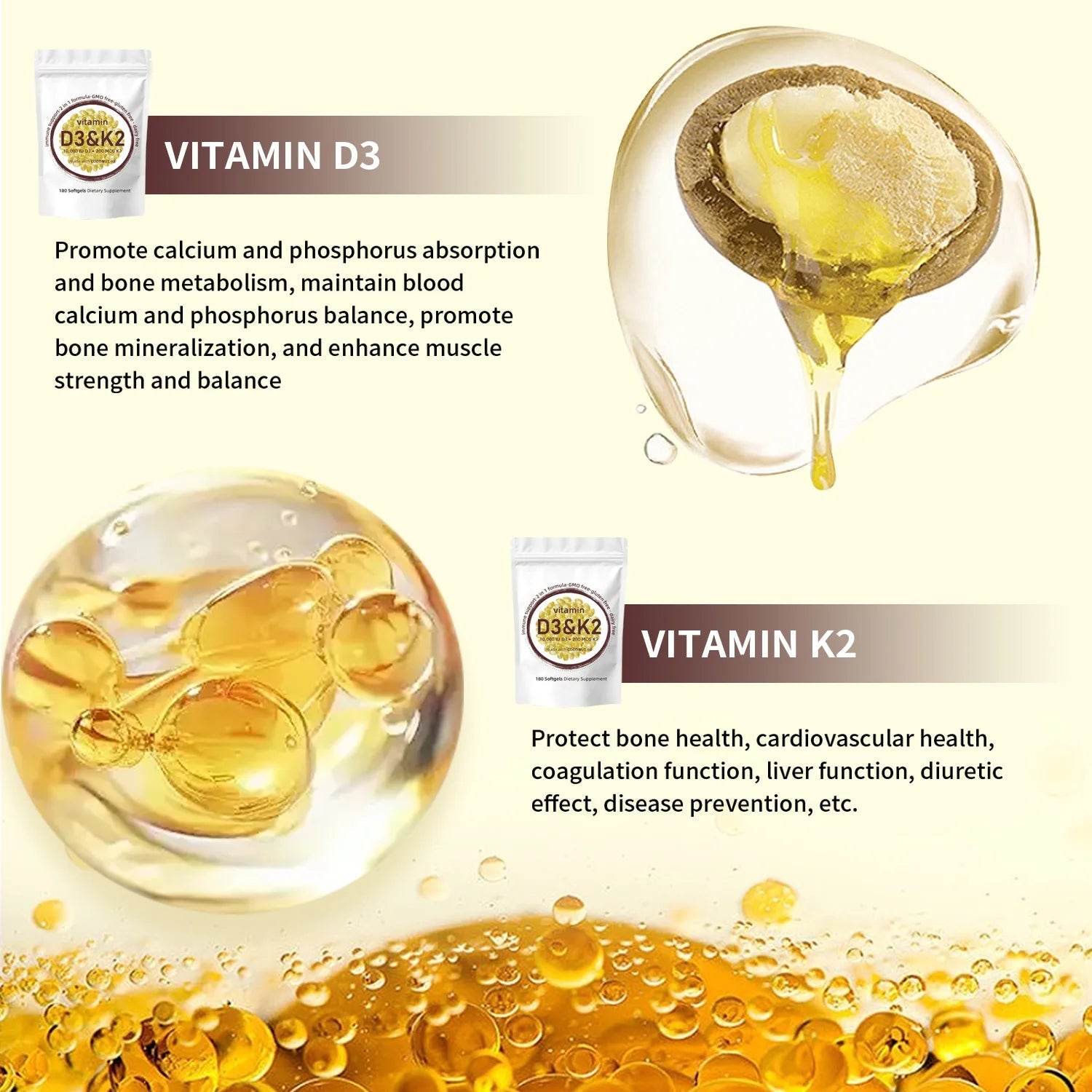 Vitamin D3 K2 Softgels AgeWellAu