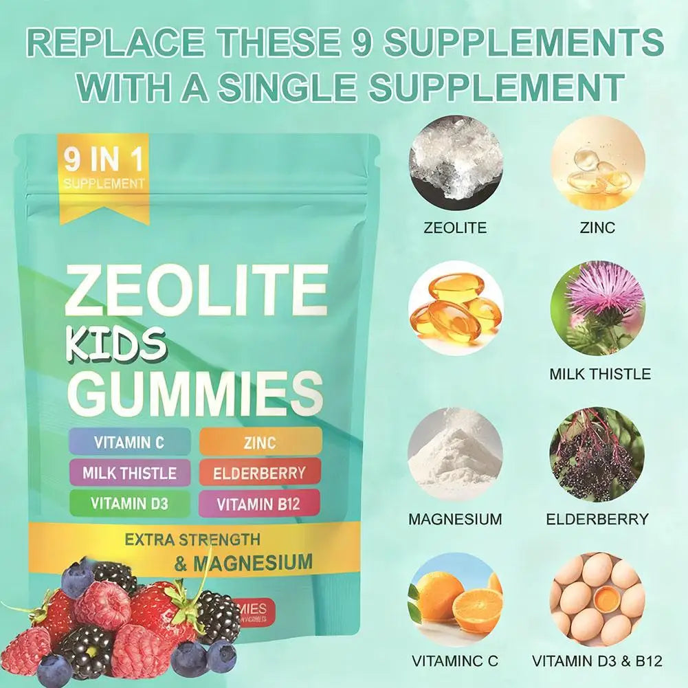 Children's Zeolite Detox Gummy Fruit-flavored AgeWellAu