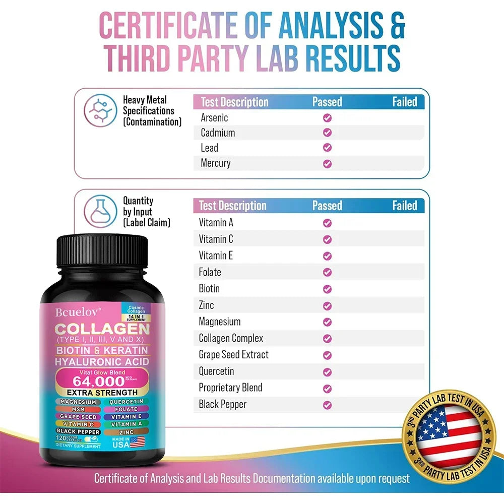 Collagen Capsules Biotin Keratin Skin Care AgeWellAu