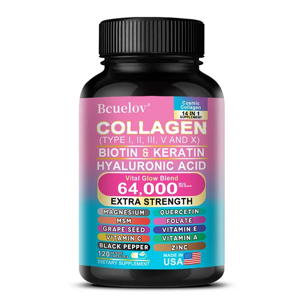 Collagen Capsules Biotin Keratin Skin Care AgeWellAu