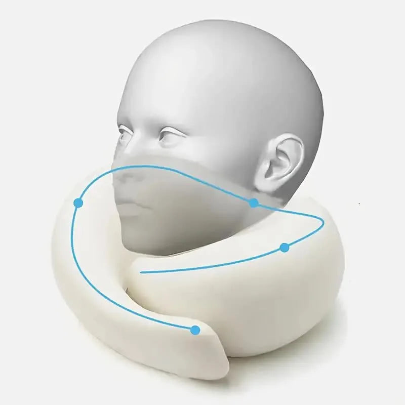 Travel Neck Pillow Memory Foam Portable Sleep Pillow AgeWellAu