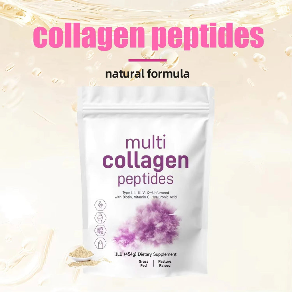 454G Multi Collagen Peptides Powder AgeWellAu