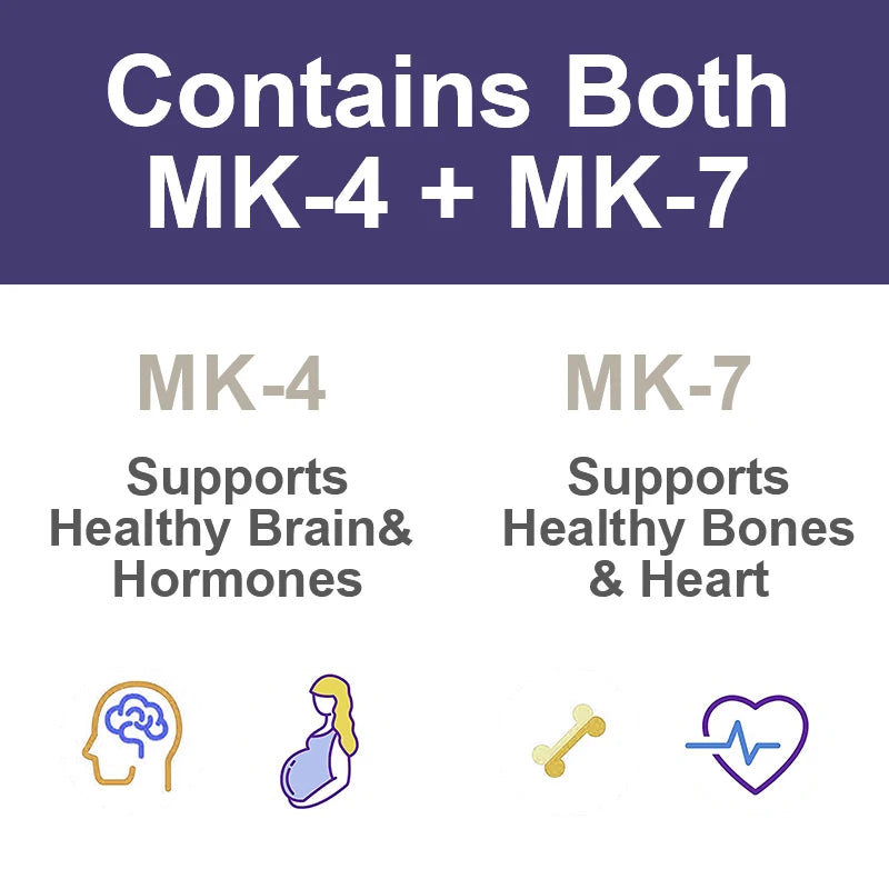 Vitamin K2 Capsules With MK-4 & MK-7 My Store 3