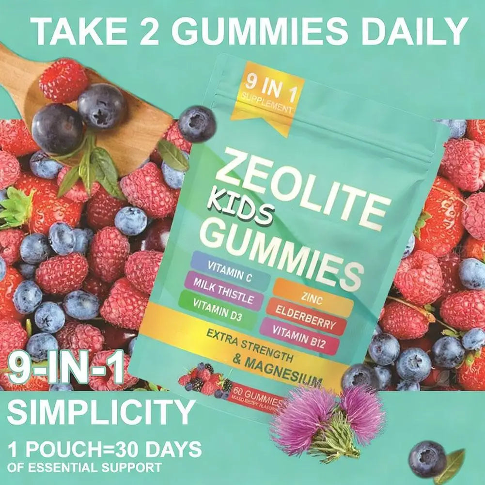 Children's Zeolite Detox Gummy Fruit-flavored AgeWellAu